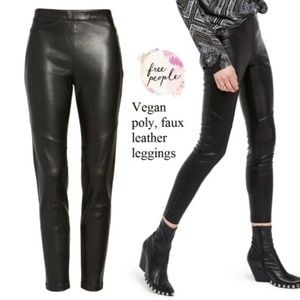 NWT Free People vegan leather leggings